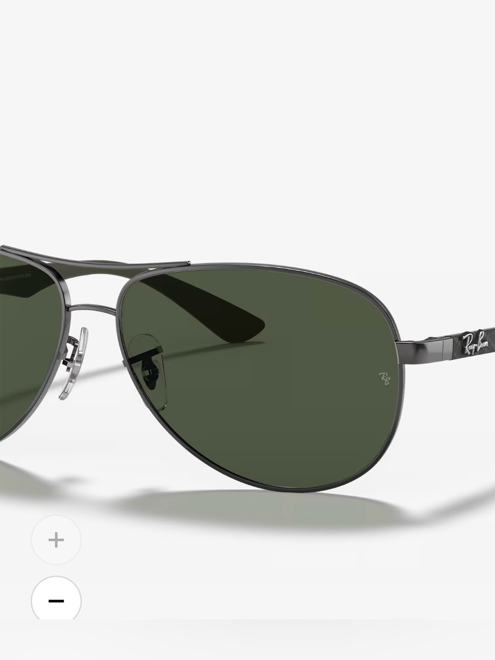 Ray Ban RB8313 Carbon Fiber Polarized Aviator Sunglasses - Picture 3 of 12